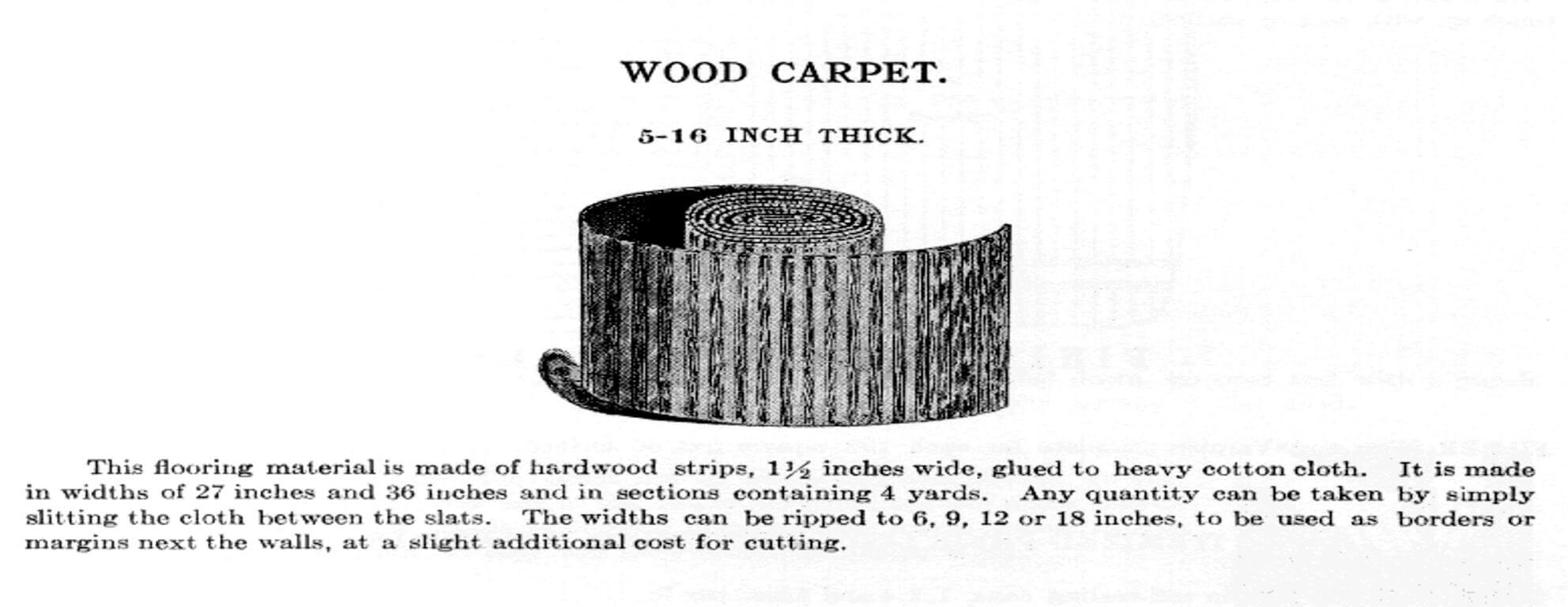 Wood Carpet and Wood Flooring History