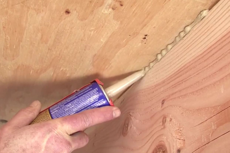 Fix Squeaky Floors Using Construction Adhesive